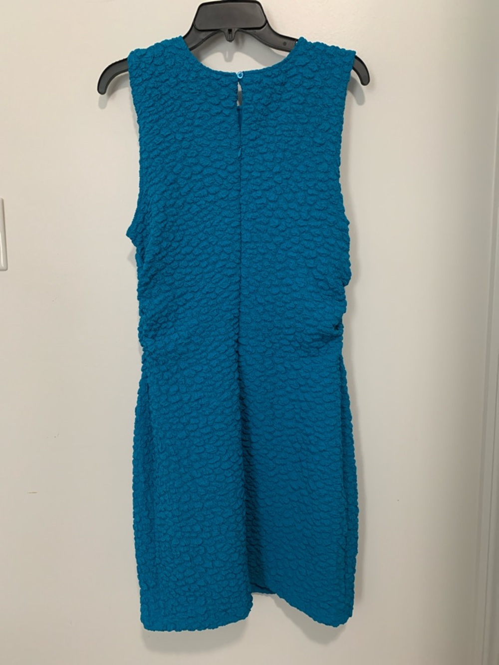 Anthropologie Textured Bodycon Dress Turquoise Blue NWT - Picture 10 of 11